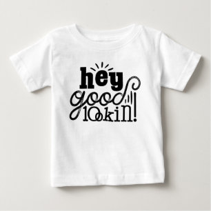 Hey guter Blick Typografisches Design Baby T-shirt
