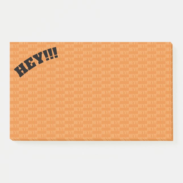 HEY!! (Hey!!, Hey!!!, Hey!!!!!!) Post-it Klebezettel (Vorderseite)