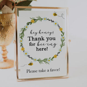 Hey Honey Bee Gefallen Schild
