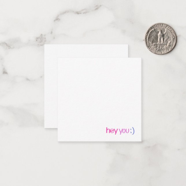 Hey, ihr grüßt die Karte (Vorderseite/Rückseite Beispiel)