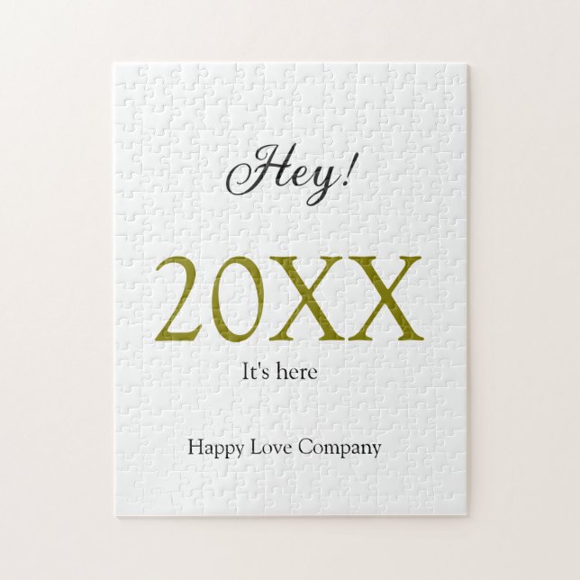 Hey it's new year add year gold black simple. Mini Puzzle (Vertikal)