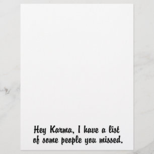 Hey Karma..