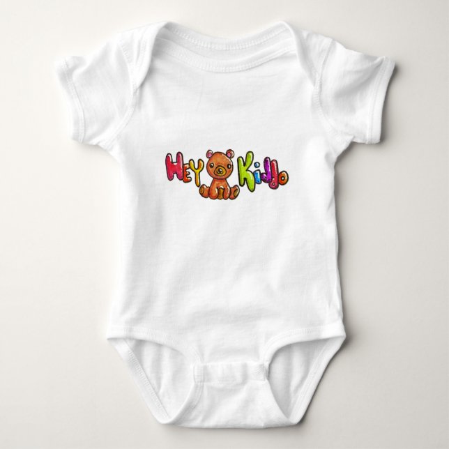 Hey Kiddo Onsie Baby Strampler (Vorderseite)