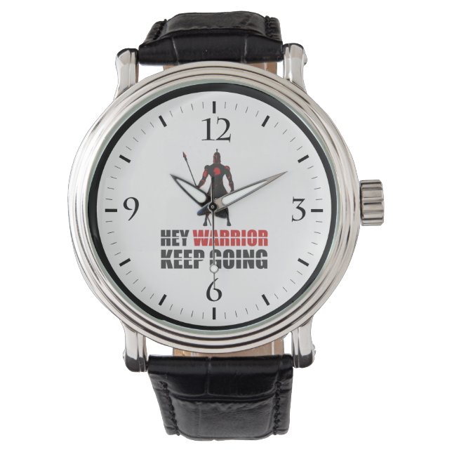 Hey Krieger behielt zu gehen Armbanduhr (Vorderseite)