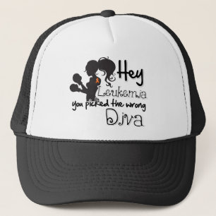 Hey Leukemia Cancer You Picked The Wrong Diva Truckerkappe