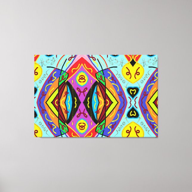 Hey Liebhaber Leinwanddruck (Vorderseite)