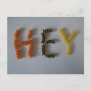 Hey Macaroni! Postkarte