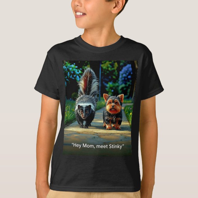 Hey, Mama trifft Stinky! T-Shirt (Vorderseite)