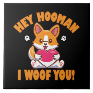 Hey Mensch ich liebe dich Fliese