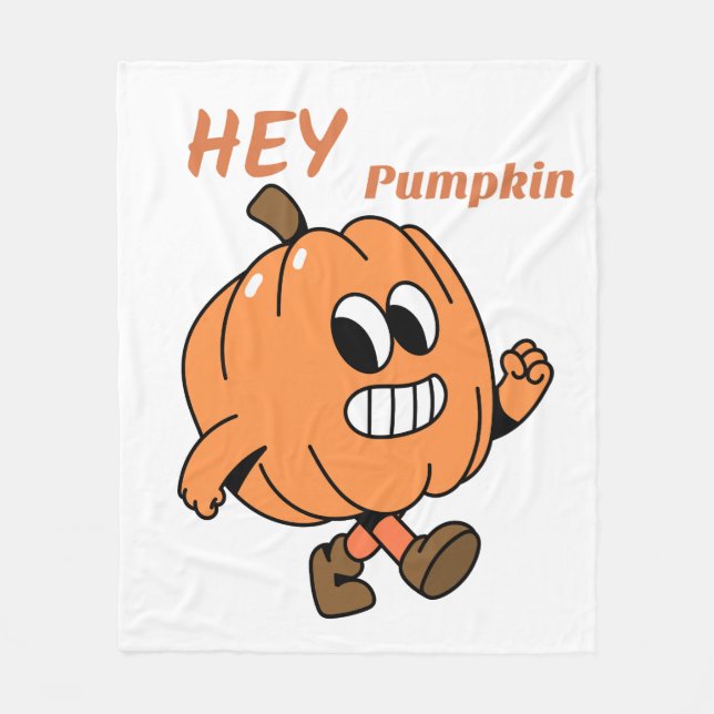 Hey Pumpkin Fleecedecke (Vorderseite)