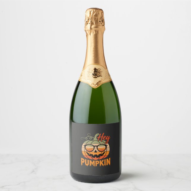 Hey Pumpkin Retro Halloween Sonnenbrille (Vorderseite)