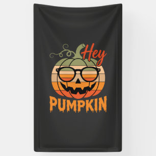 Hey Pumpkin Retro Halloween Sonnenbrille Banner