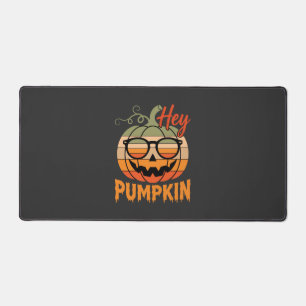 Hey Pumpkin Retro Halloween Sonnenbrille Schreibtischunterlage