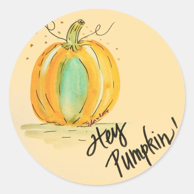 Hey Pumpkin Sticker (Vorderseite)