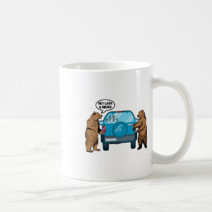 Hey Schau Ein Menü Lustiges Camping Camper Wandern Kaffeetasse