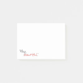 "Hey, schön." Joe Covelli 4x3 Post-it®-Anmerkungen Post-it Klebezettel