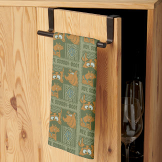 Hey Scooby-Doo Tribal Square Grafik Geschirrtuch