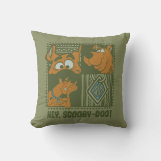 Hey Scooby-Doo Tribal Square Grafik Kissen