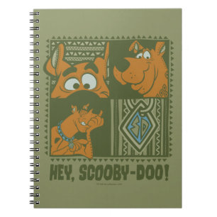 Hey Scooby-Doo Tribal Square Grafik Notizblock