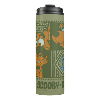 Hey Scooby-Doo Tribal Square Grafik Thermosbecher