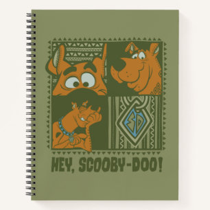 Hey Scooby-Doo Tribal Square Graphic Notizbuch