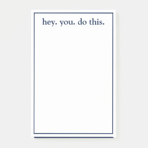 Hey. Sie. tun. Post-it Klebezettel