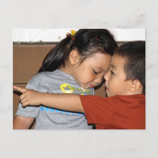 Hey Sis Look! Taiwanese Little Brother&Sister Postkarte (Vorderseite)