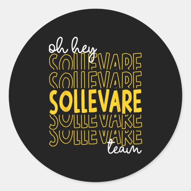 Hey Sollevare Team House of Uplift Rca Schoo Runder Aufkleber (Vorderseite)