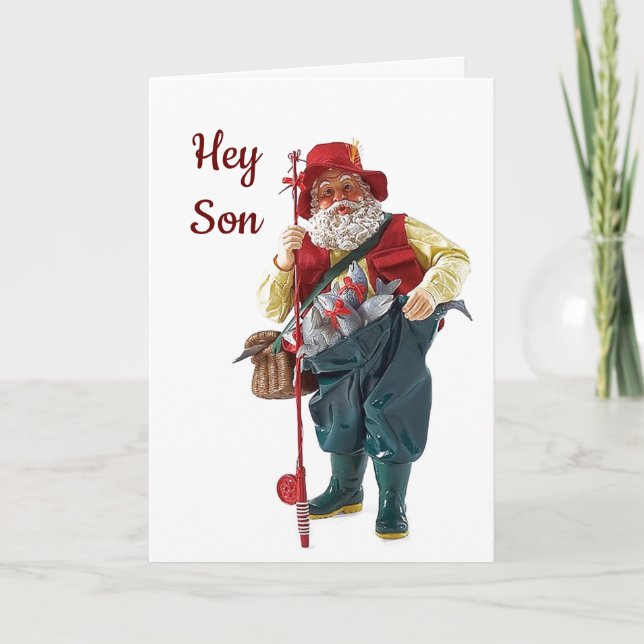 HEY SON, HOFFE, DASS IHR GEBURTSTAG WIE EIN TAG FI FEIERTAGSKARTE (Vorderseite)