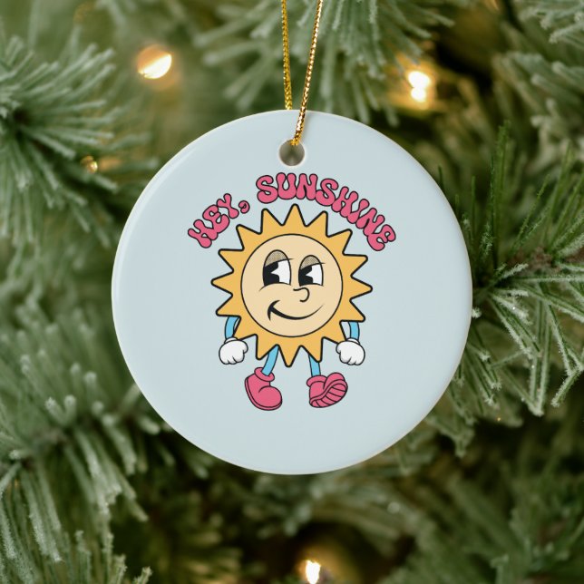 Hey, Sunshine - Summer Vibes Keramik Ornament (Baum)