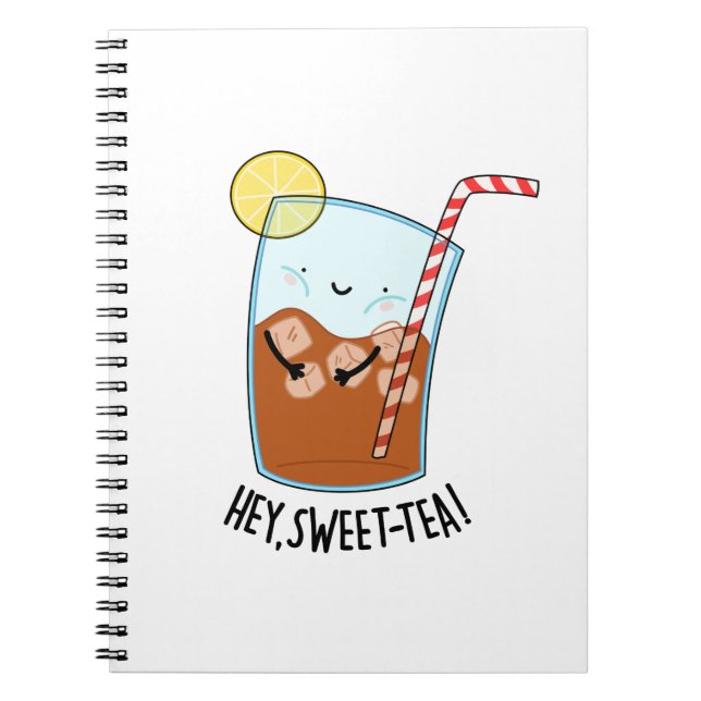 Hey Swee-Tea Funny Sweet Tea Pun Notizblock (Vorderseite)