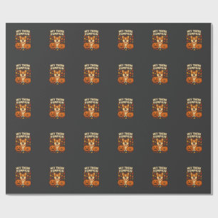 Hey There Pumpkin Corgi Halloween Kürbisse Herbst Geschenkpapier
