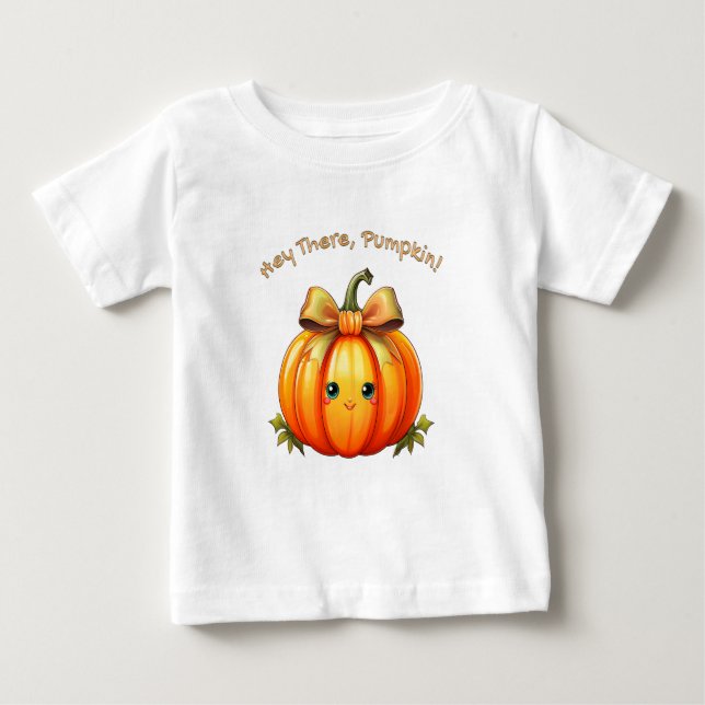 Hey There, Pumpkin – Cute Baby Pumpkin Design Baby T-shirt (Vorderseite)