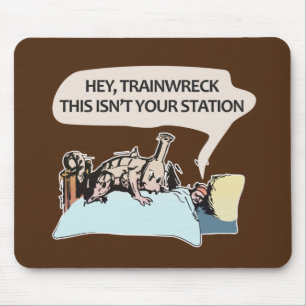 Hey Trainer, das ist nicht dein Bahnhof Mousepad