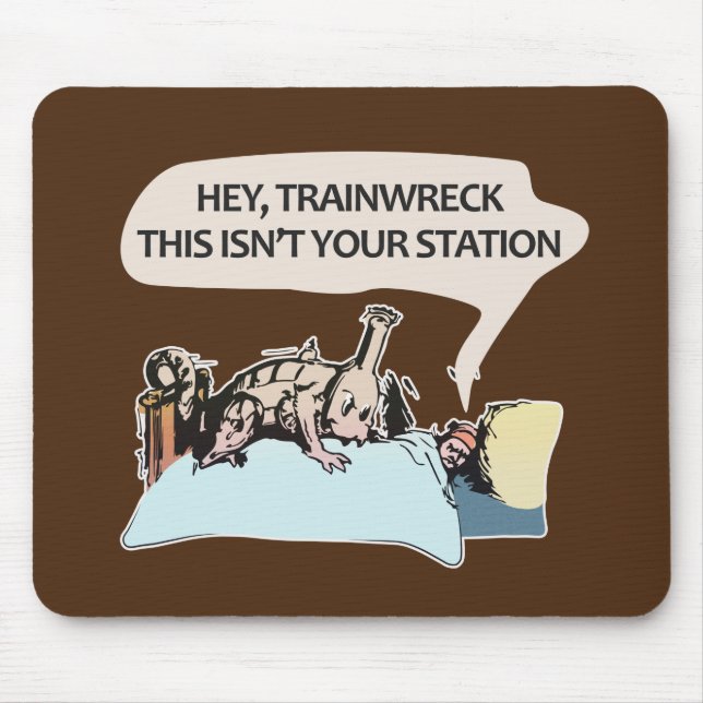Hey Trainingswrack, das ist nicht dein Bahnhof Mousepad (Vorne)