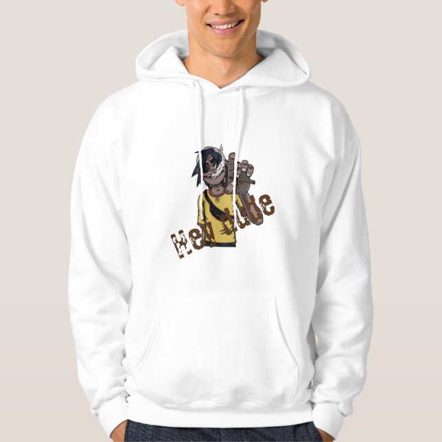 Hey Typ 100% Hoodie (Vorderseite)