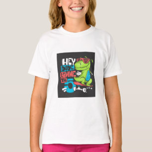 Hey Typ Gimme 5" Skater Dino Kids' T-Shirt