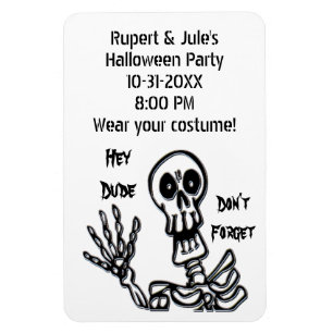 Hey Typ Skeleton Magnet