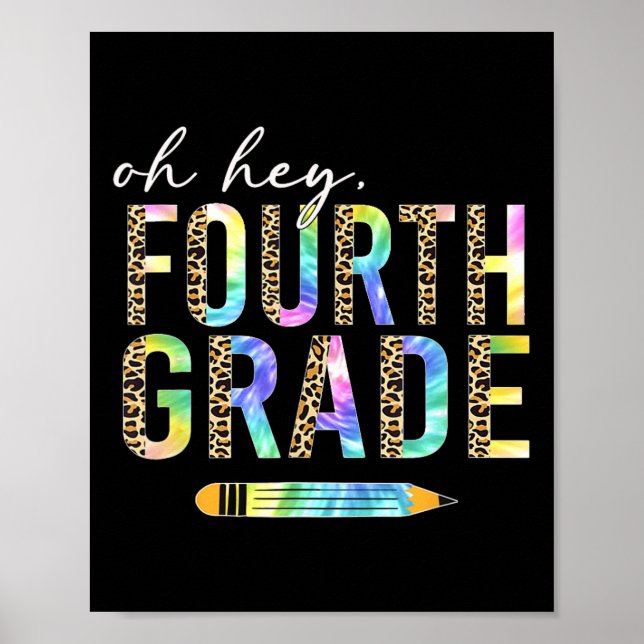 Hey, Vierter Klasse zurück an Schüler 4. Gra Poster (Vorne)