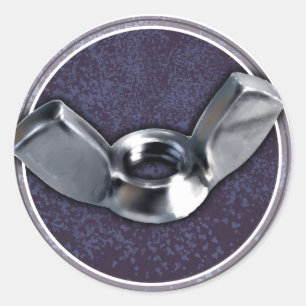 Hey Wingnüsse! Runder Aufkleber