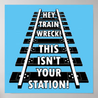 Hey Zug Wreck Das ist nicht dein Bahnhof lustig