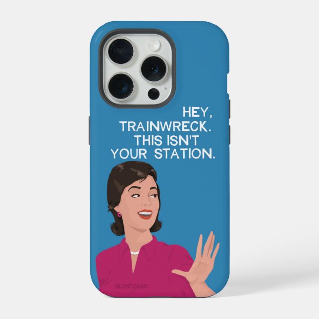 Hey, Zugunglück.  iPhone Hülle (Rückseite)