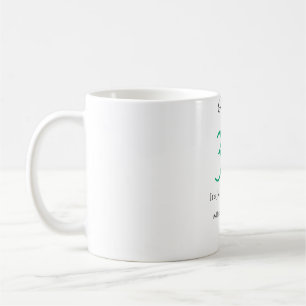 Hey, zum 30. Geburtstag grüne schwarze fette Schri Kaffeetasse