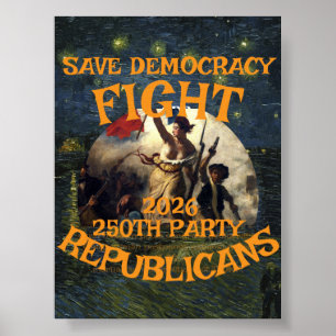 HG CBP 250. JAHRESTAG USA-FLAGGE AMERIKA TRUMPS POSTER