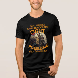HG CBP GEMISCHTER MARTIAL ARTS-KAFIG KAMPF TRUMPS Tri-Blend SHIRT
