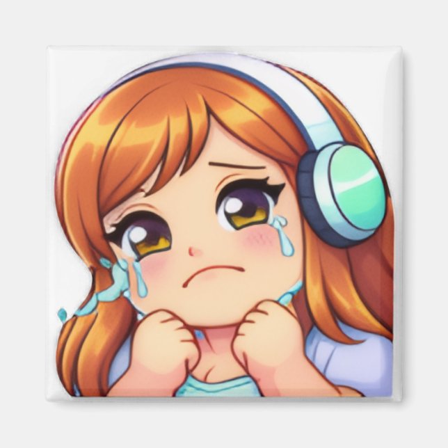 HG Emote: Official "Cry" Square Magnet  (Vorne)