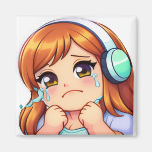 HG Emote: Offizieller "Cry" Quadrat-Magnet  Magnet