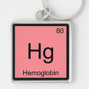 Hg - Hämoglobin Chemie Element Symbol Blut T-Shirt Schlüsselanhänger
