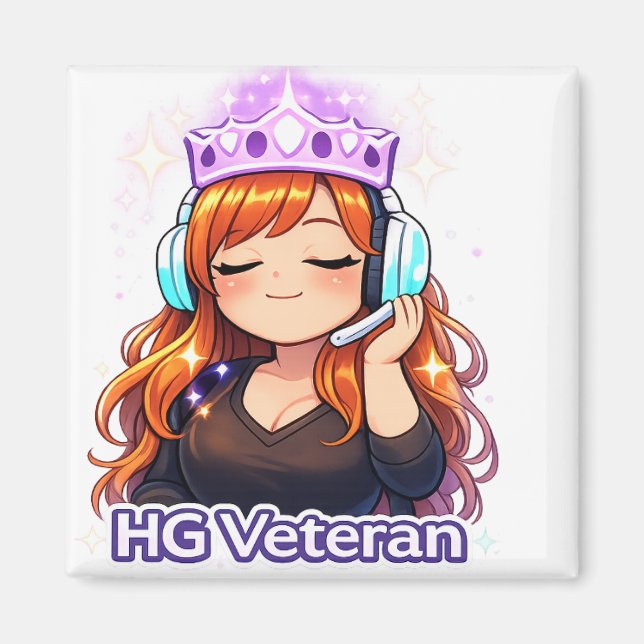 HG Veteran: Elite Crown Avatar Magnet (Vorne)