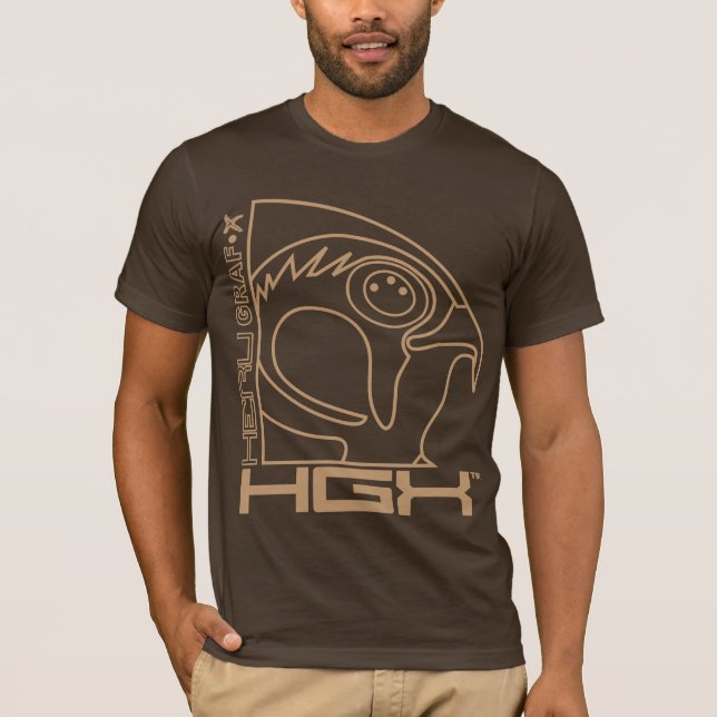 HGX TAN Kontur-T-Shirt T-Shirt (Vorderseite)